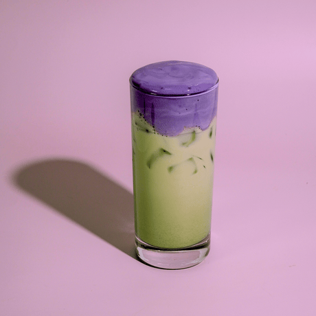 Matcha-Ube Iced-Latte